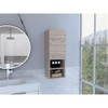 TUHOME Mila Bathroom Cabinet - Light Gray - Material Engineered