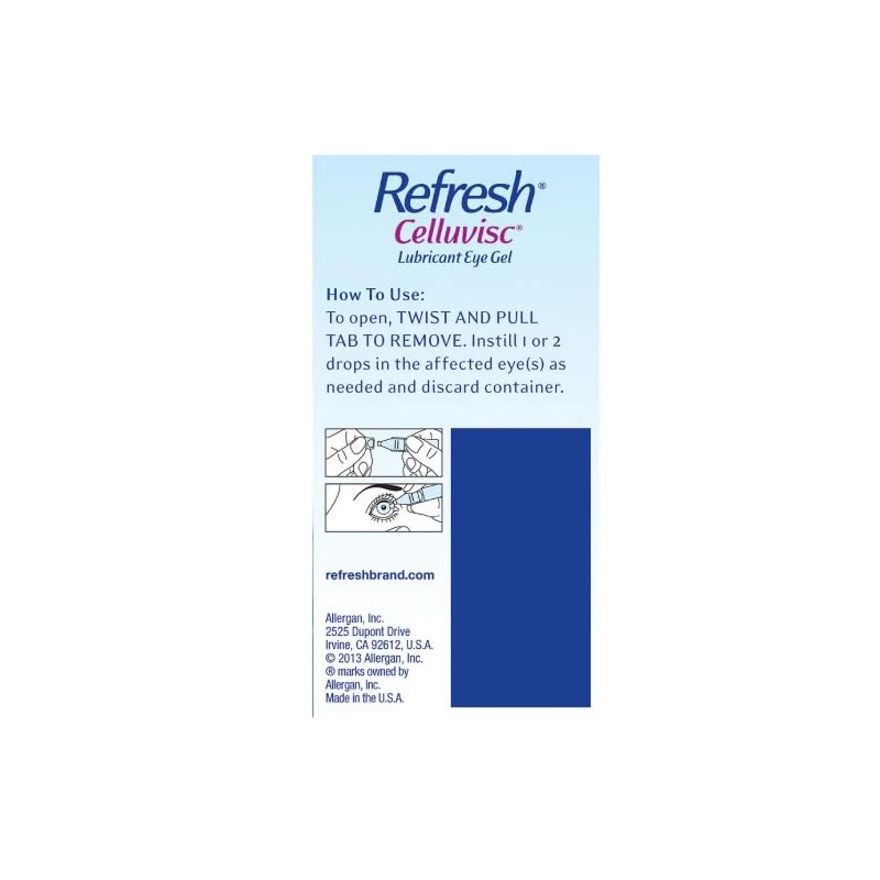 Refresh Celluvisc Lubricant Soothing Eye Gel, 0.01 oz Single Use
