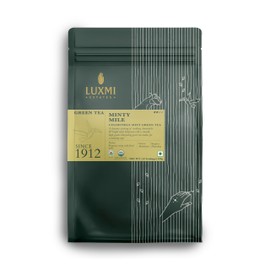 Luxmi Estates Minty Mile Organic Chamomile Mint Green Tea (50 Tea Bags) Low Caffeine Tea Bags For Relaxing, Calming, and Stress Relief, With Certified Organic Darjeeling Makaibari Green Tea