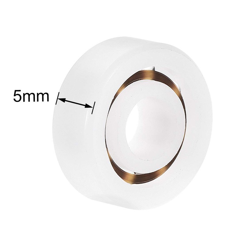 sourcing map 605 Plastic Bearings 5x14x5mm Glass Ball Nylon Cage
