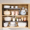 Ipotive Cabinet Shelf,Expandable Adjustable Stackable Kitchen Organizer,for cabinets, Kitchens, countertops,
