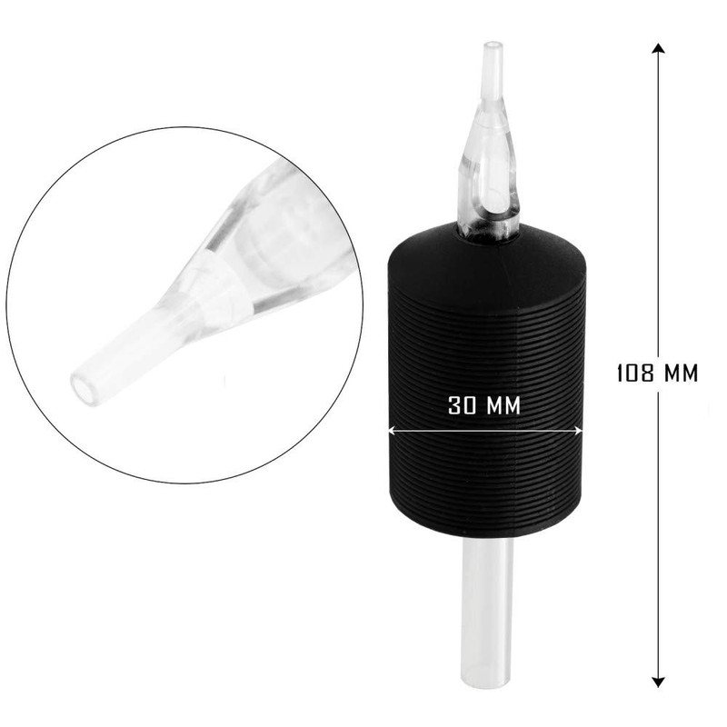 WARRIOR Tattoo Tubes/Disposable Tattoo Grip with Long Tip in Soft