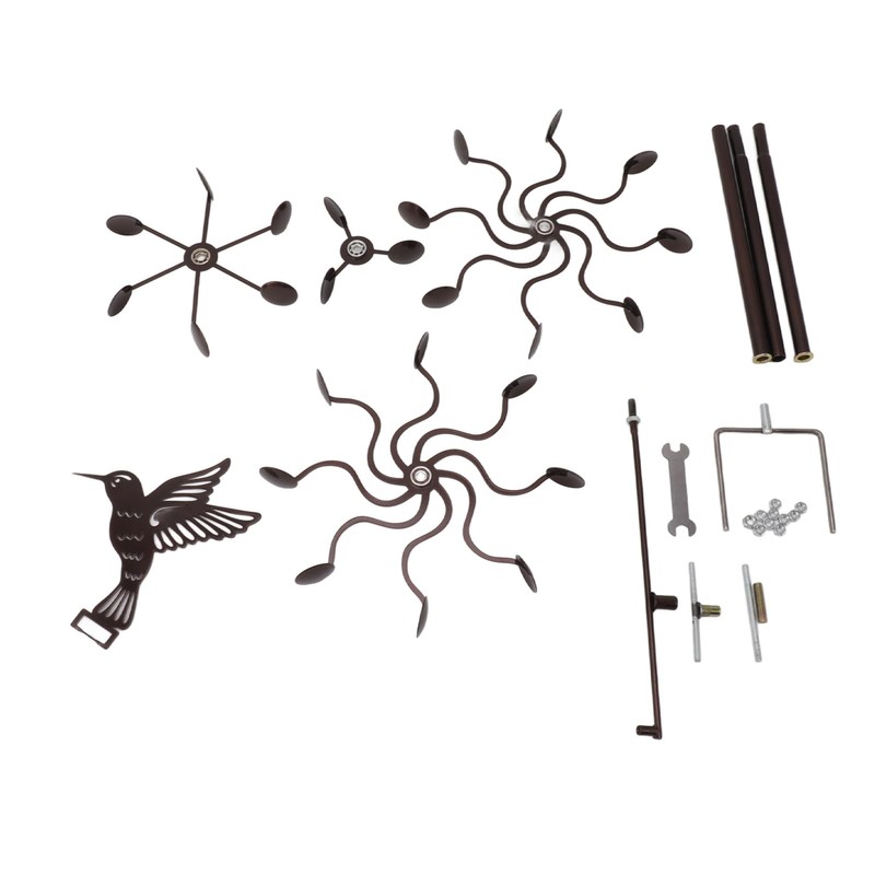 Wind Spinner, Decorative Windmill Hummingbird Wind Spinner with Stake, Outdoor