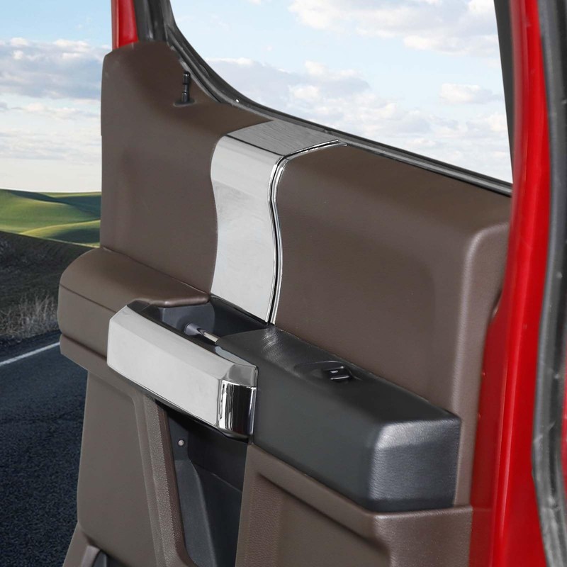 Voodonala for F150 2015-2020 Interior Door Handle Cover with Door