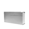 Movo Home Mailbox, Modern Wall Mounted (Wilson (Stainless Steel))