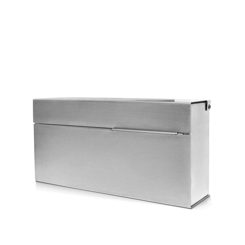 Movo Home Mailbox, Modern Wall Mounted (Wilson (Stainless Steel))