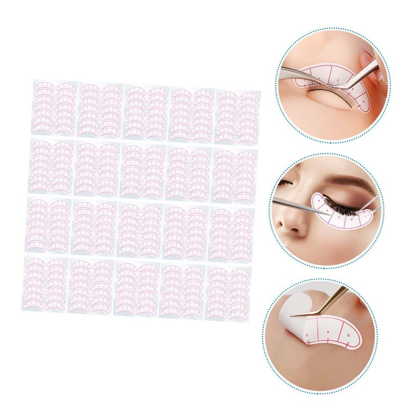 FRCOLOR 30 Sheets Eyelash Extension Stickers Grafted Eyelashes Positioning Pads