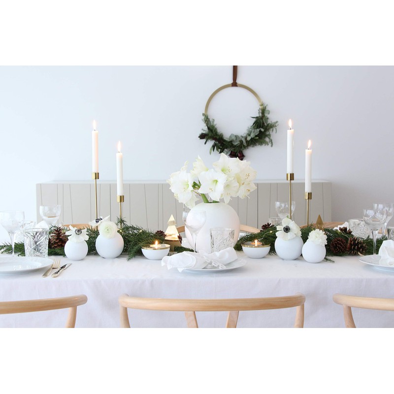 Cooee Design HI-029-02-BR Candlestick Metal in Brass Colour Dimensions: 8