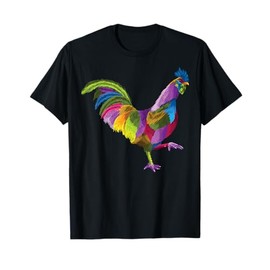 colorful rooster art gifts for lover Roosters Farm or Bird T-Shirt