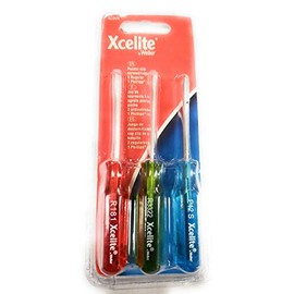 Xcelite Screwdriver Set,3Pc,Phillips Pckt Clp,Cd (1 Each) Sd3V