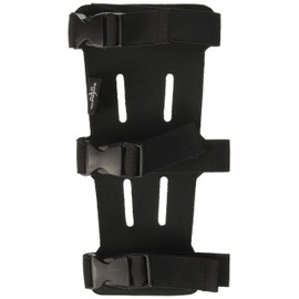 SAS 8" Armguard Archery Bow Range with 3-Strap Buckles (Black)