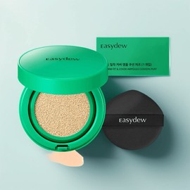 Easydew Mela Be Toning Ampoule Cushion main product + puff set, No. 19 pair, 1 set / 이지듀 멜라 비 토닝 앰플 쿠션 본품 + 퍼프 세트, 19호 페어, 1세트