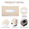 hifrom Car Sunshade Tissue Box, Leather Car Tissue Holder, Car