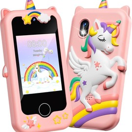 Kids Smart Phone for Toddlers & Children Ages 3-8 - Touchscreen Learning Toy with Educational Games, Perfect Gift for Birthdays, Holidays, Boys & Girls Digital:_pink