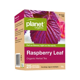 Planet Organic Raspberry Leaf Herbal Tea 25 Tea Bags