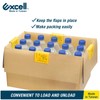 EXCELL Carton Flaps Holder Box Clips Yellow - 12 Pack