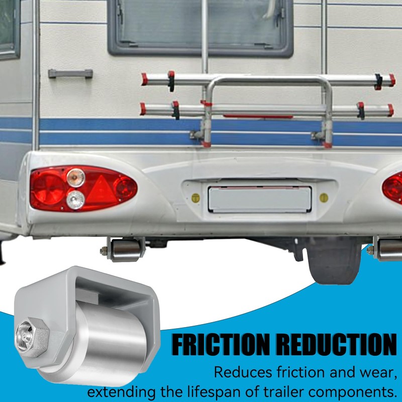 AOFCRELI 2 Pack Steel Micro Rollers for RV Trailers, 2”