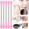 JQ 제모기 여성제모기 가정용제모기 스프링 얼굴 및 머리 잔털 제거 핸드 스틱형 X ( 5매입 ) Hair Removal Device for Women, Home Use Spring Face and Hair Peach Fuzz Remover Hand Stick Type X (Pack of 5)