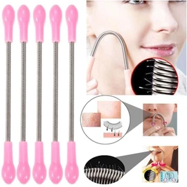 JQ 제모기 여성제모기 가정용제모기 스프링 얼굴 및 머리 잔털 제거 핸드 스틱형 X ( 5매입 ) Hair Removal Device for Women, Home Use Spring Face and Hair Peach Fuzz Remover Hand Stick Type X (Pack of 5)