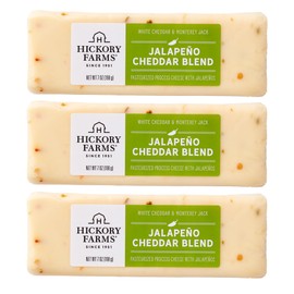Hickory Farms Jalapeño Cheddar Cheese Blend - Savory Spicy Blend, 7 oz Each (3 Pack)