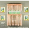 Today's Curtain Emelia Original Voile Tier Pair 36", Peach, 60"W