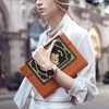 QDWXDEL A5 Hardcover Leather Journal for Women - 200 Pages