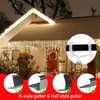 Bomiclss 100Pcs Gutter Hooks for Outdoor Lights, Outdoor Light Hooks
