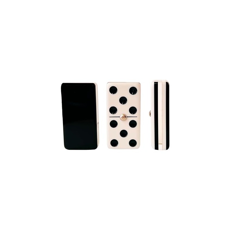 Domino Jumbo Cebra Deluxe Cristalino 5 Capas en Estuche Tipo