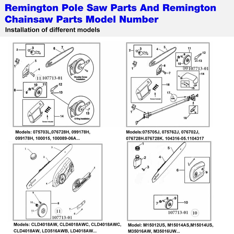 107713-01 Sprocket Gear for Remington Electric Chainsaw (2)