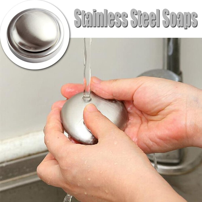 HMAI 2 Sets Stainless Steel Soaps Odor Removers Stainless Steel
