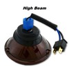 Octane Lighting 5 3/4 Inch Crystal Smoked Halogen Headlight Metal