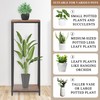 JEPRECO 34" Tall Plant Stand Indoor, 2-Tier Modern Plant Shelf,