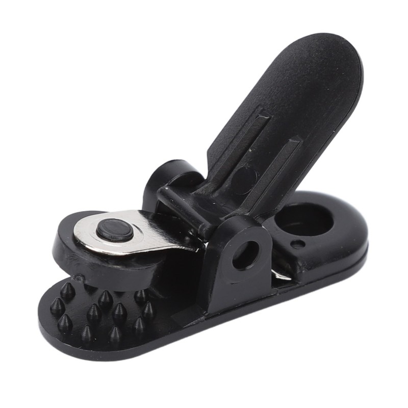 20pcs Hearing Aid Lanyard Clip Black ABS Clip Replacement Accessory
