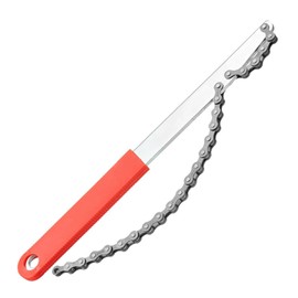 Bicycle Freewheel Remover Chain Type Cassette Sprocket Tool for 7-11 Speed Alloy Steel + Rubber Grip Fastening Wheel