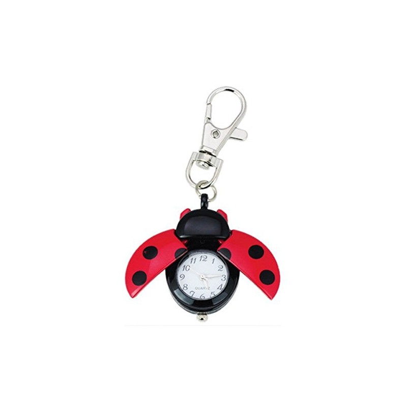 New Absolute Fancy Ladybug Vintage Quartz Animal Keychain Pendant gift