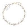 Beaded Necklaces for Women Boho Clear Quartz Bead Chunky Choker