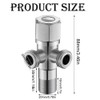 1 x angle valve, 1/2 inch, universal angle valve with