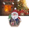 Luminous Christmas Ornament LED Light Emitting Wooden Christmas Decorations Ornaments