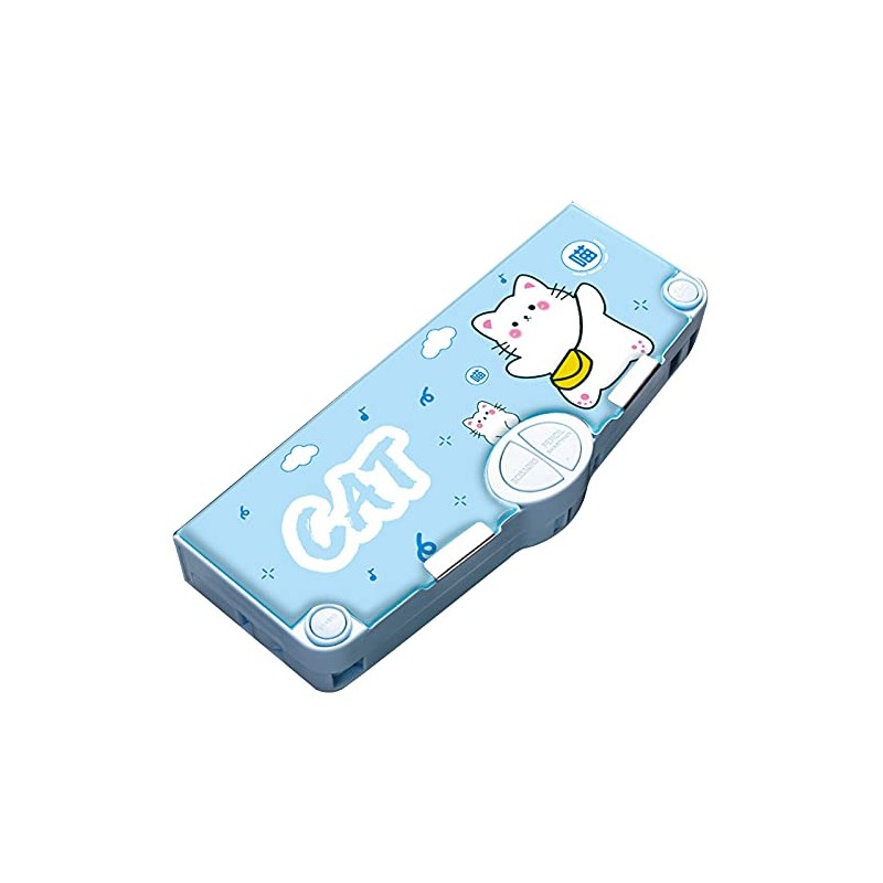 Aisi Student Multifunction Pen Pencil Case with 2 Compartments Cute