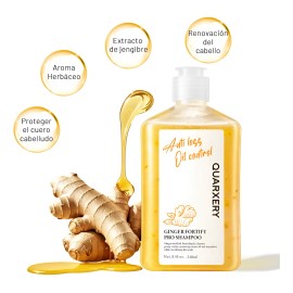 Champú Anticaída Quarxery Shampoo De Jengibre 240 Ml