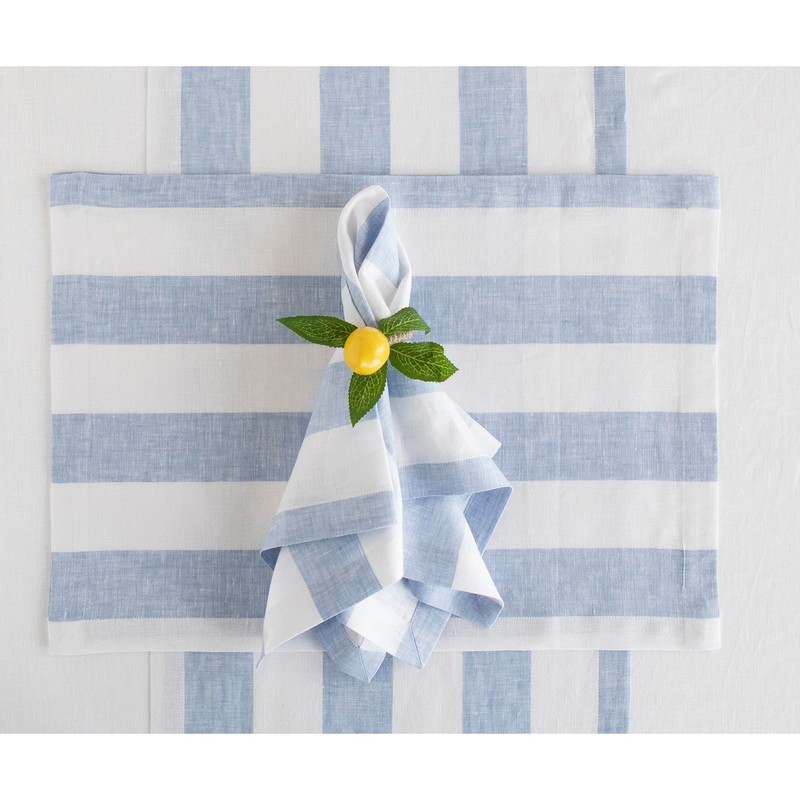 Solino Home Linen Table Runner 144 Inches Long - Cabana