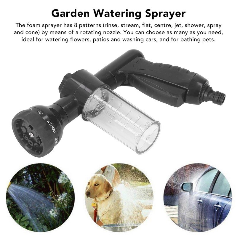 Car Wash Nozzle High Pressure Garden Water Hose Nozzle Foam