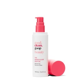 good.clean.goop- Belleza Aceite corporal The Naked Elixir | Aceite corporal para hidratar la barrera cutánea | Aceite de vitamina E, raíz de cúrcuma E