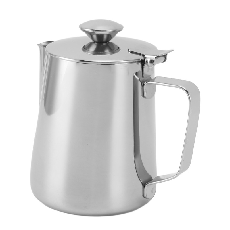 Milk Frothing Cup Thickened Stainless Steel Comfortable Handle Coffee Steaming