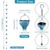 dreamysoul Rain Chains for Outside, 9.41FT with 8 Hollow Hummingbird