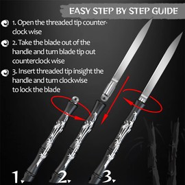 5.5" Knife - Small Black Knife - Japanese Utility - Sharp Knives - Letter and Envelope Opener - Pocket Knife for Men and Women - Best Gift Idea 130129-1