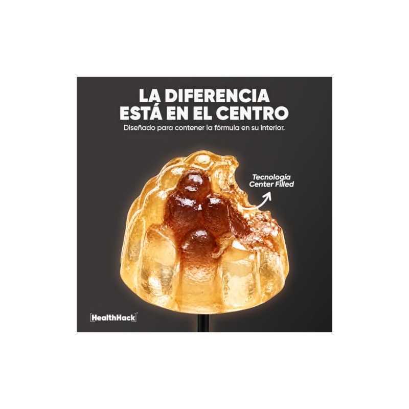 Resveratrol Antioxidante 180 Gomitas para Adulto Sin Azúcar Health Hack