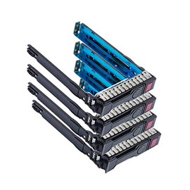 Pack-4 2.5" SAS SATA SFF SAS Drive Tray Caddy 651687-001 651699-001 Compatible for HP Gen8 Gen9 G8 G9 ML350p DL360e DL320e DL380e SL270 sL230