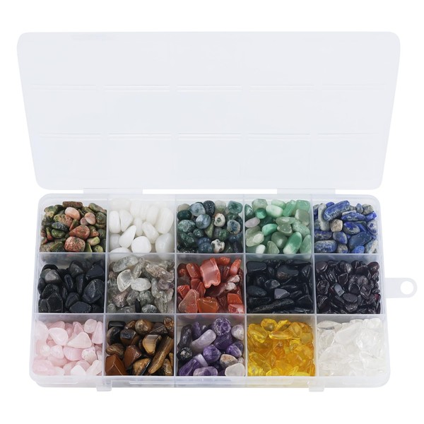 Healing Crystals,Healing Gemstones,Natural Chakra Quartz Crystal Stones,Variety Tumbled Crystals Gemstone,for