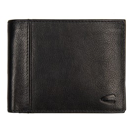 camel active Leder Geldbörse Pine Horizontal Wallet Black schwarz